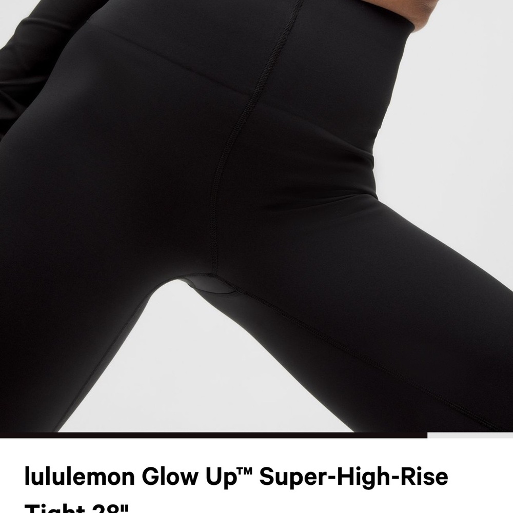 lululemon athletica Glow Up Super-High-Rise Leggings in Black